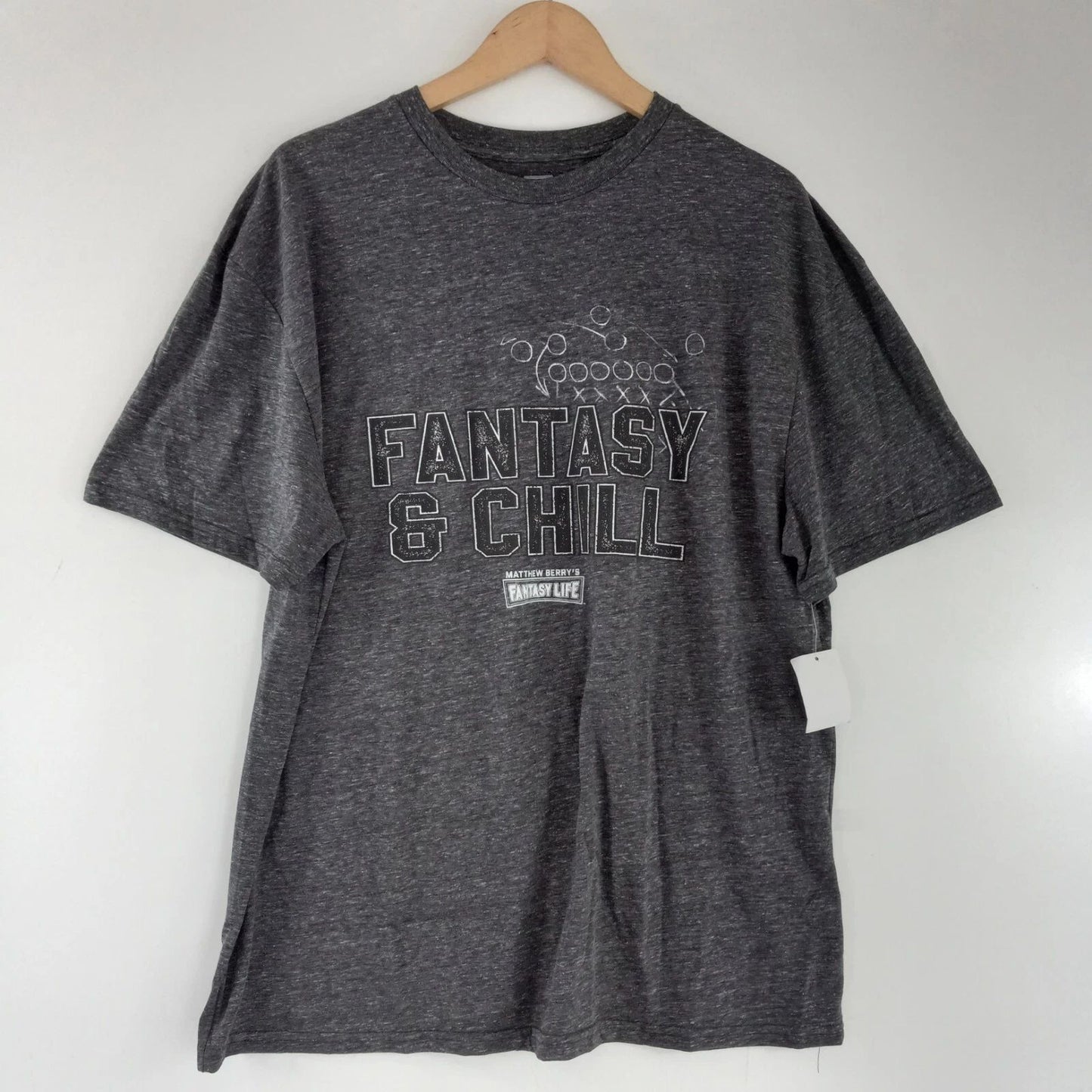 Matthew Berry's Fantasy & Chill Tee Shirt Men's Size XXL Crew Neck Short Sleeve
