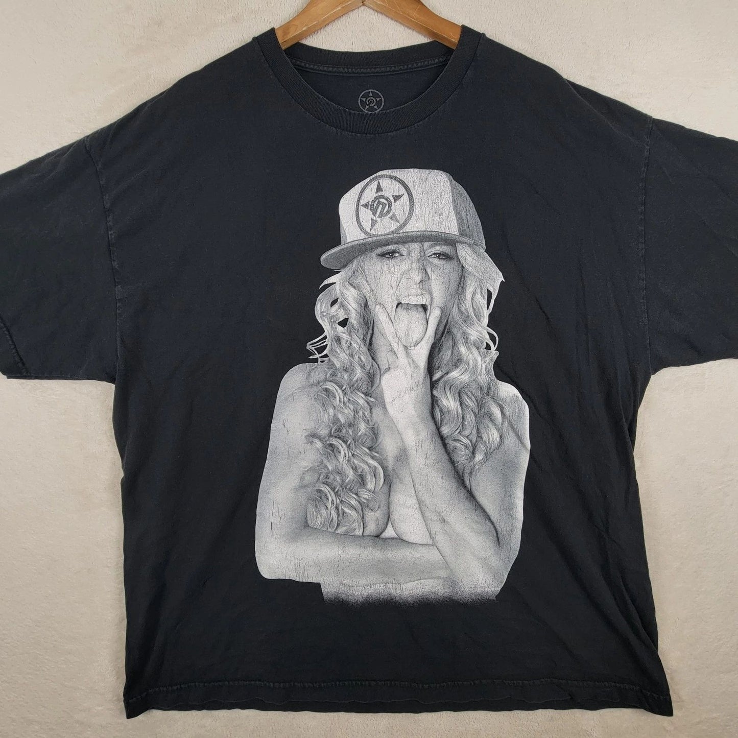 Retro Y2K Unit Graphic T Shirt 2000s Black Size 2XL Grunge Street Wear
