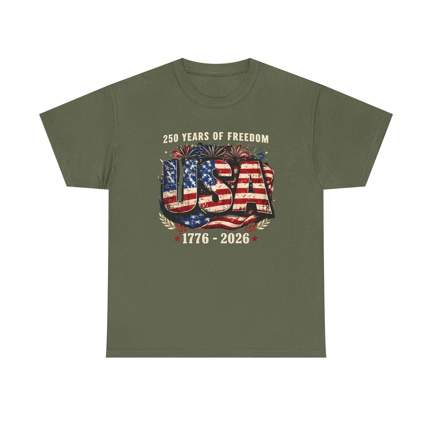 USA 250 Years of Freedom 1776-2026 T-Shirt | American Flag