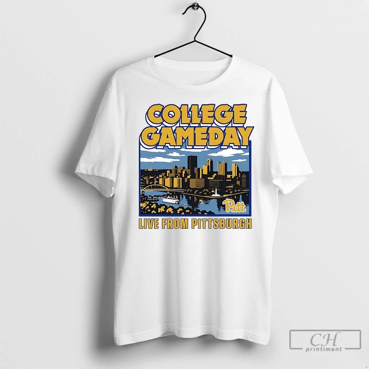 Premium Pittsburgh Panthers College Gameday City Skyline