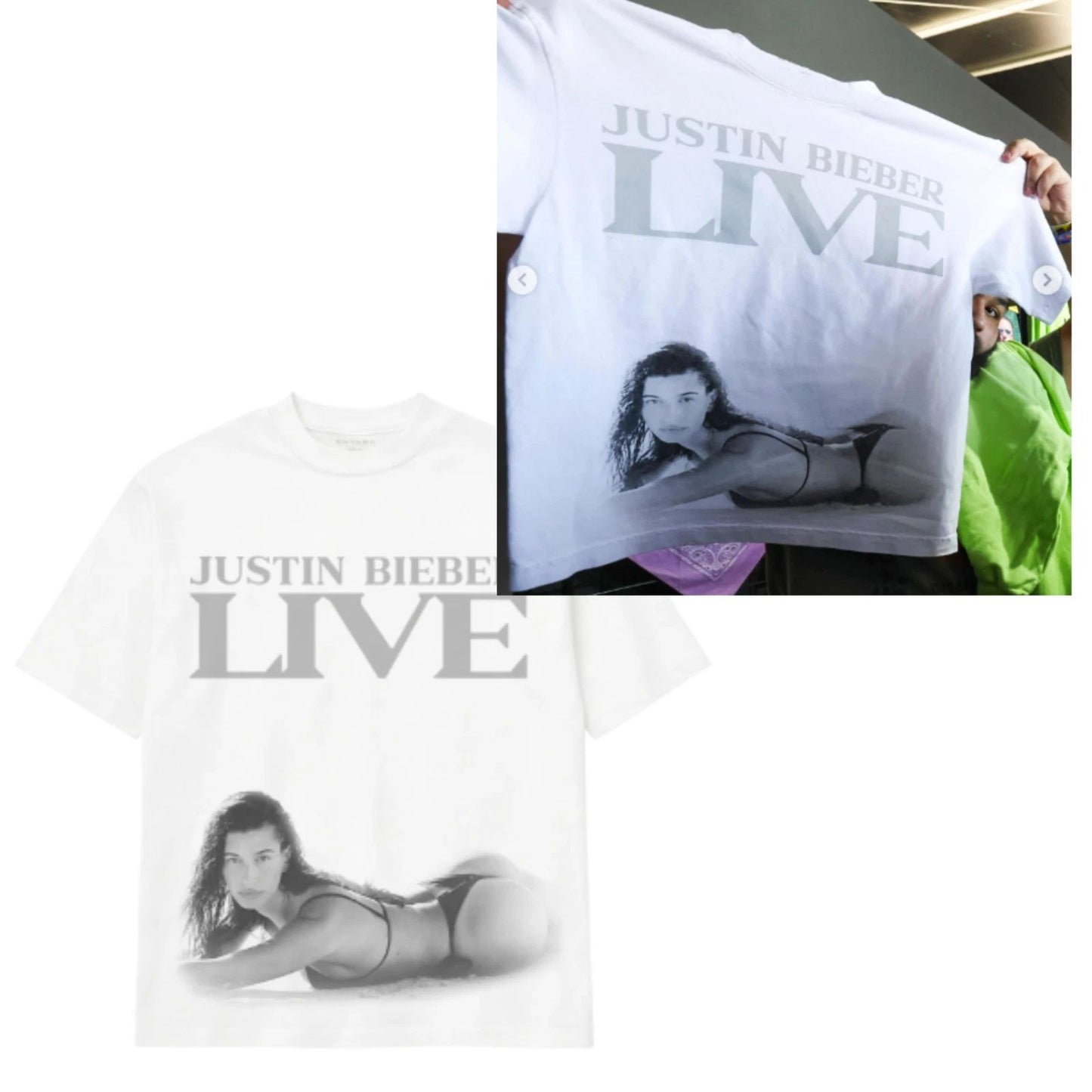 Justin Bieber Live Minimal Graphic Tee – Vintage Aesthetic Streetwear T-Shirt