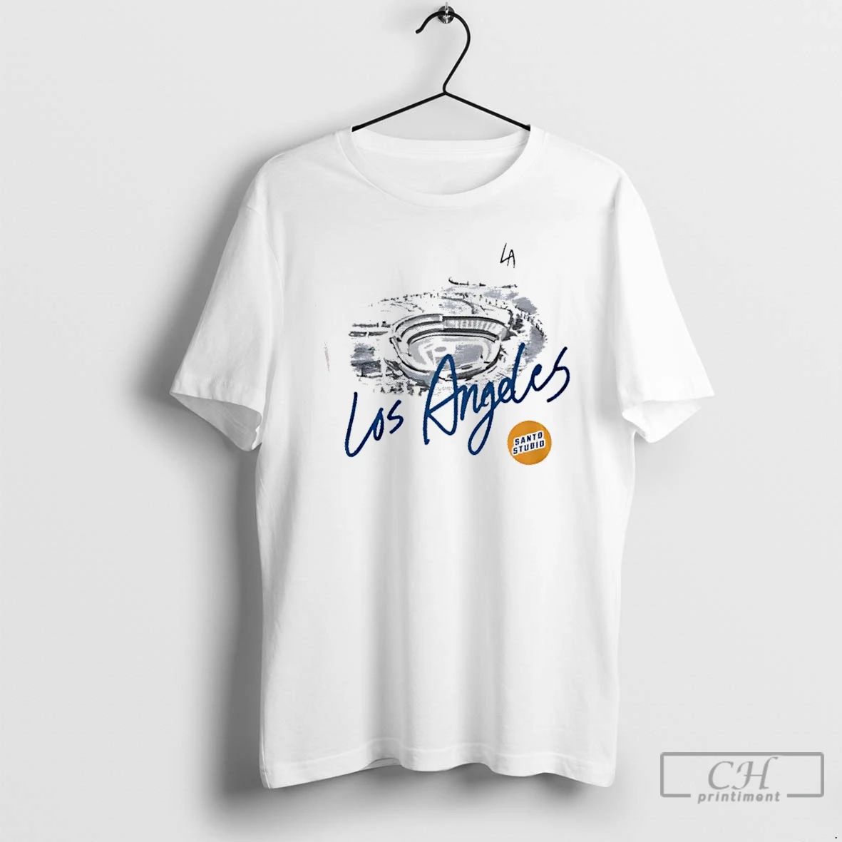Classic Los Angeles Dodgers Baseball The Blue Crew Stadium 2 Sided T Shirts