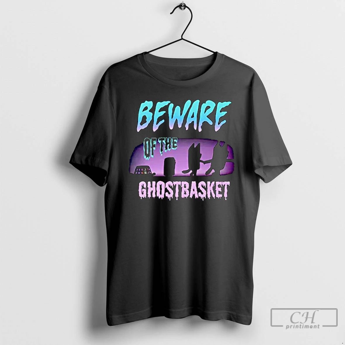 Classic Bluey Beware Of The Ghostbasket Ornaments T Shirts