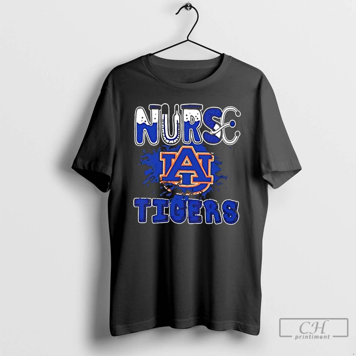 Classic Nurse X Auburn Tigers Football T Shirts