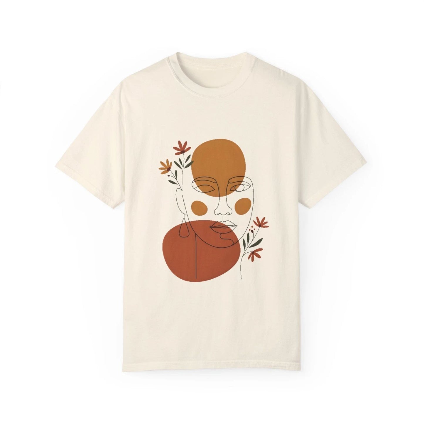 Boho Chic Unisex T-Shirt – Abstract Line Art Design