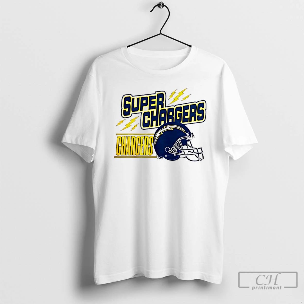 Classic Los Angeles Chargers Super Chargers Helmets T Shirts
