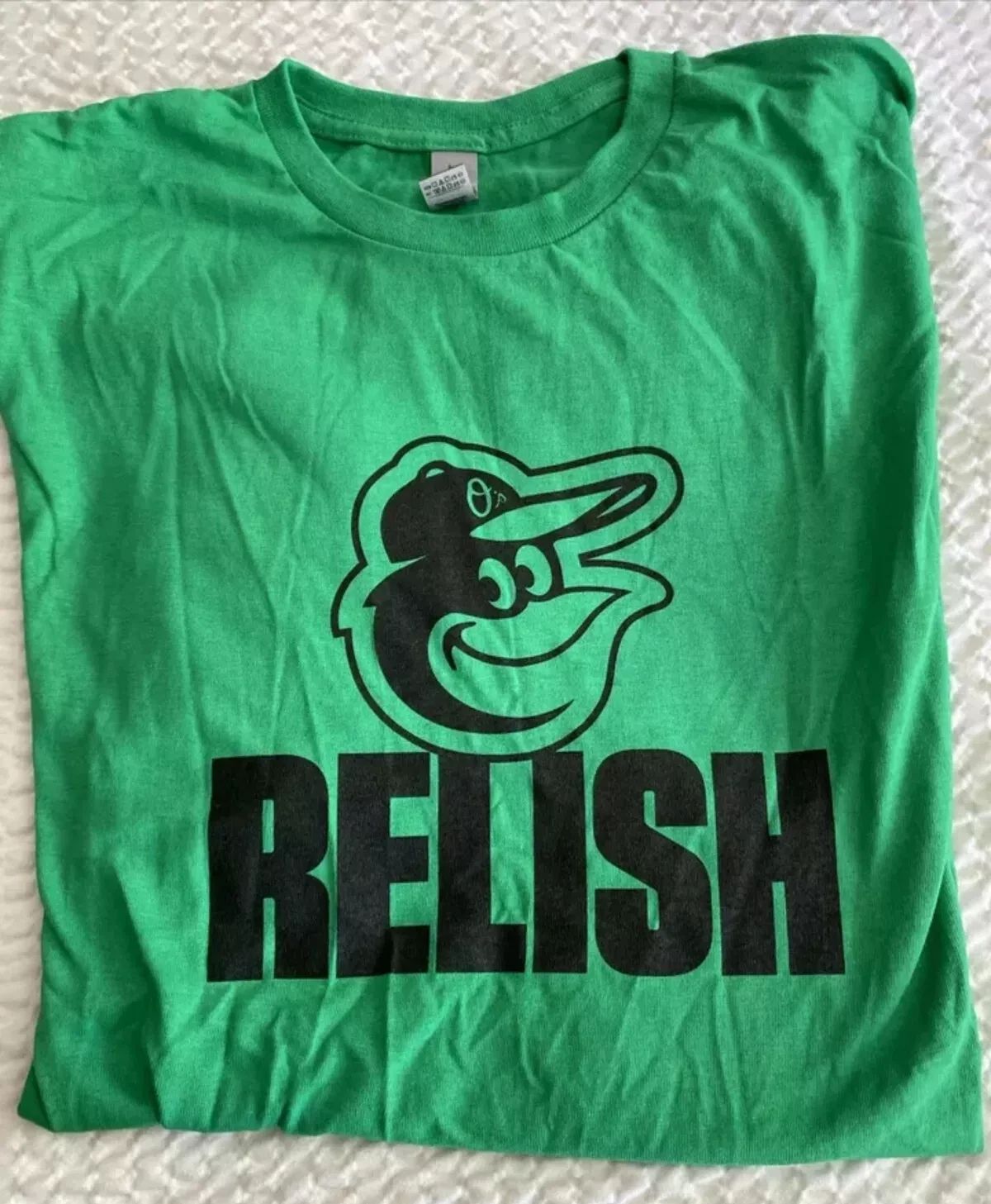 Orioles Relish Hot Dog Race T-Shirt Giveaway - USA Size