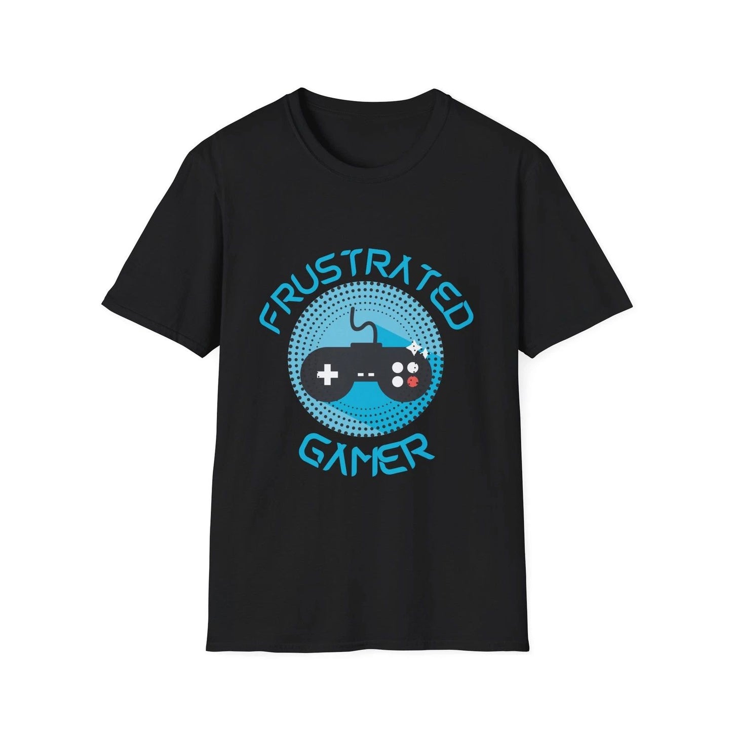Frustrated Gamer Unisex Softstyle T-Shirt, play, station, gaming, video games