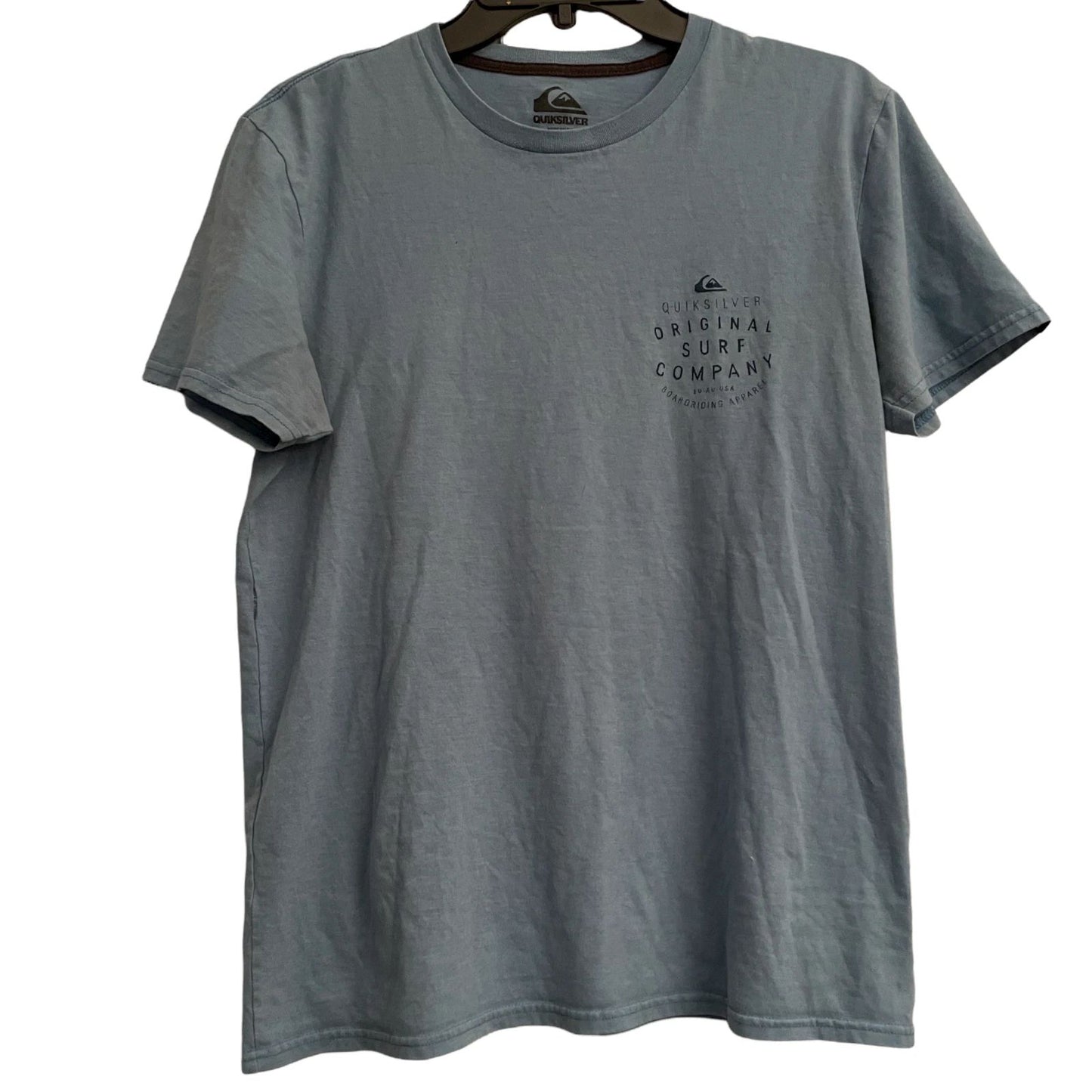 Quiksilver Modern Fit Shirt Men's Small Blue Short Sleeve