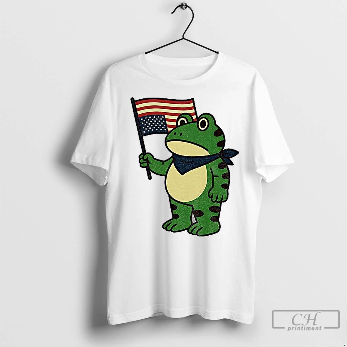 Premium Portland Frog American Flag Freedom Anti Ice