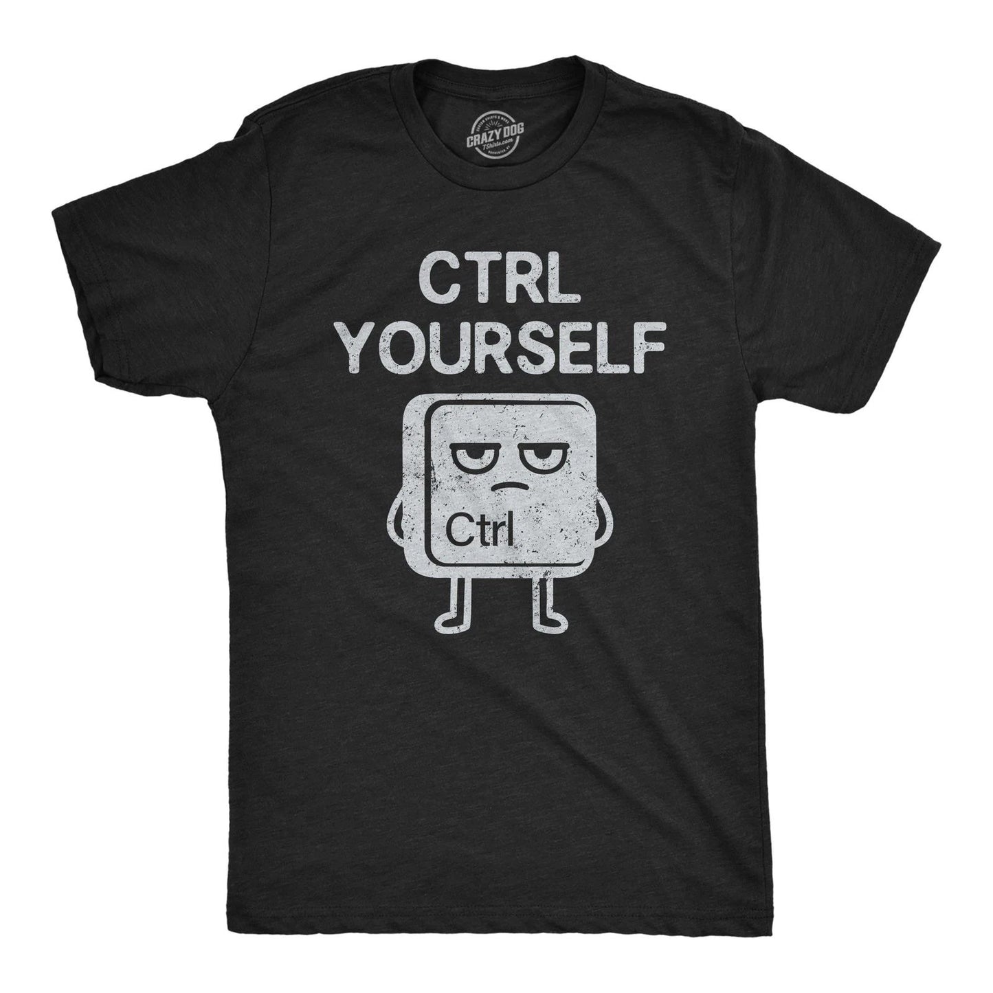 Mens Funny T Shirts CTRL Yourself Sarcastic Keyboard Graphic Novelty Computer