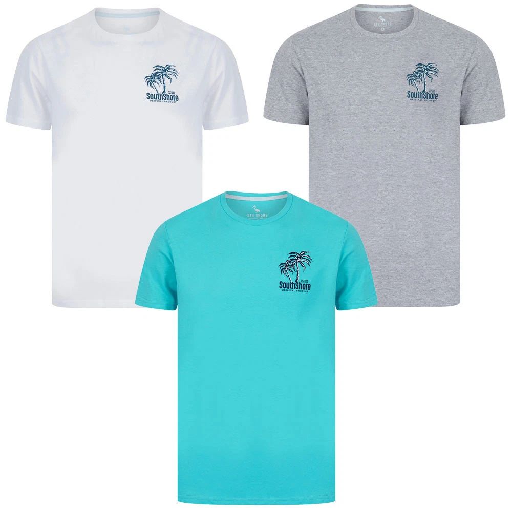 Men's Cotton T-Shirt Summer Vintage Retro Printed Surf Beach Holiday Tee Top