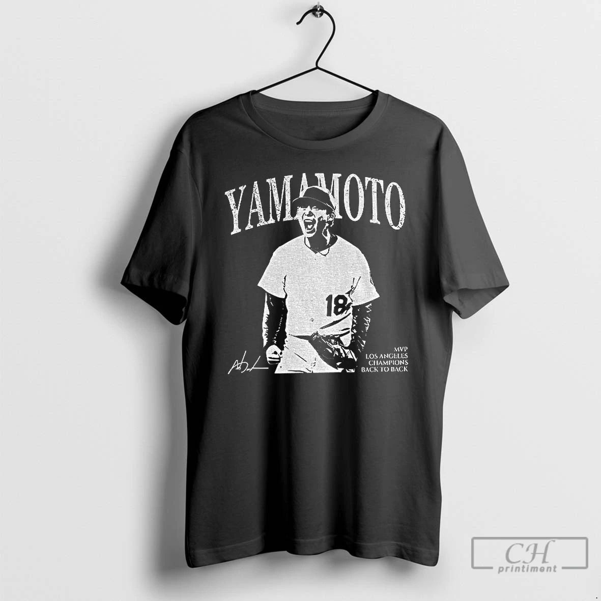 Premium Yamamoto Mvp Los Angeles Baseball Signature Vintage T Shirts