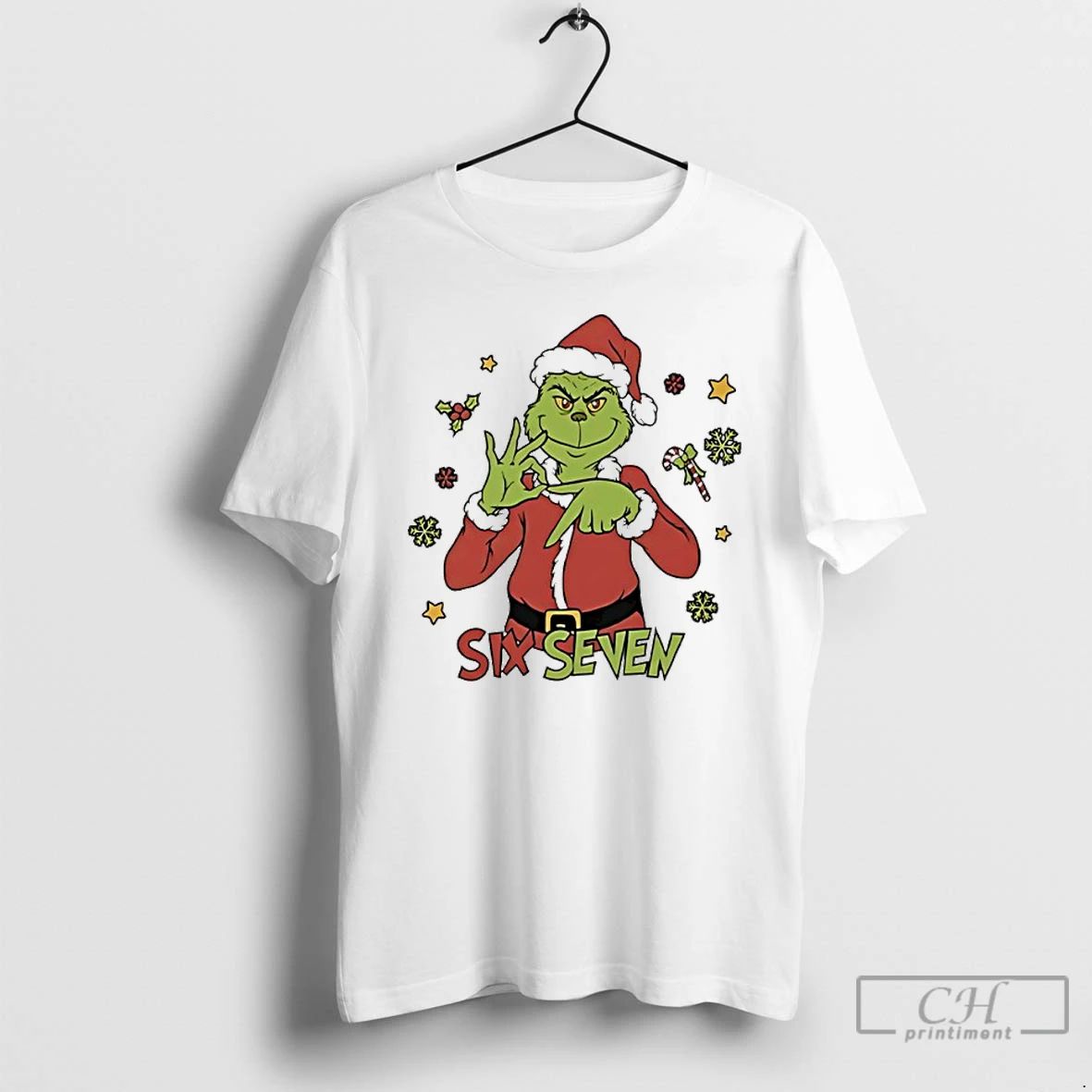 Classic Grinch Christmas Six Seven 2025 T Shirts