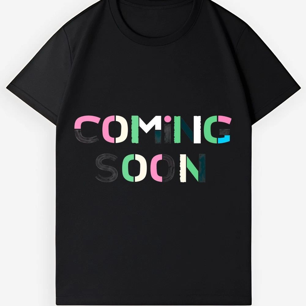 Minimalist Coming Soon Graphic Tee Casual Unisex Cotton Shirt for Daily Wear