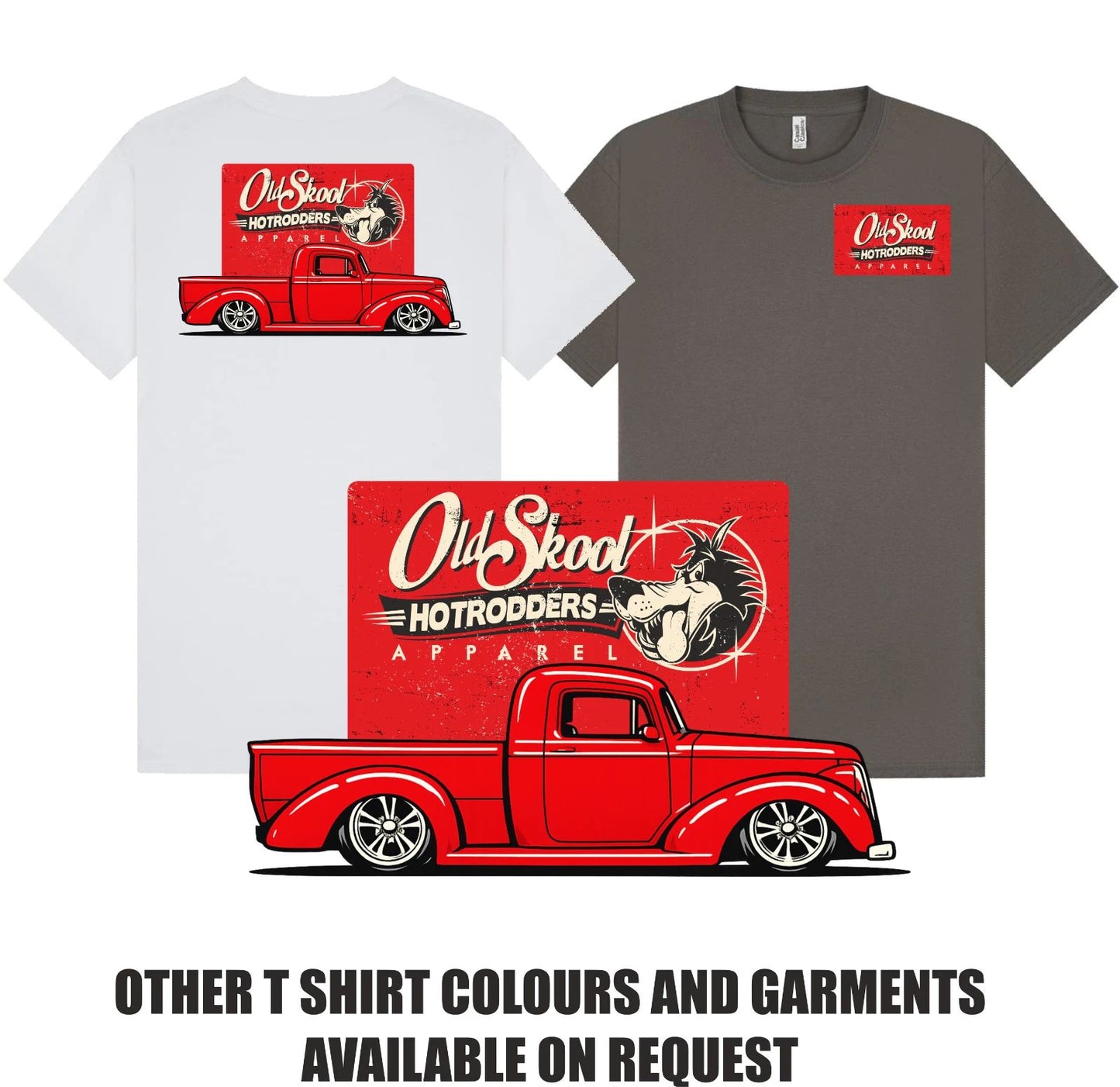 Classic American Hot Rod Pickup T Shirt C/O Mark Barrett S-5XL