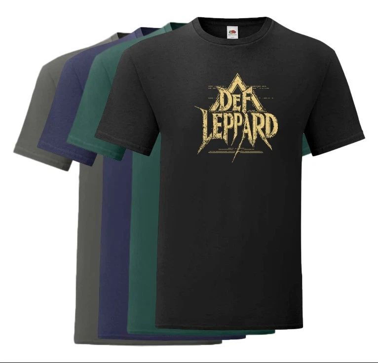 Def Leppard T-shirt 100% cotton - Glam Metal music - music festival fans gift
