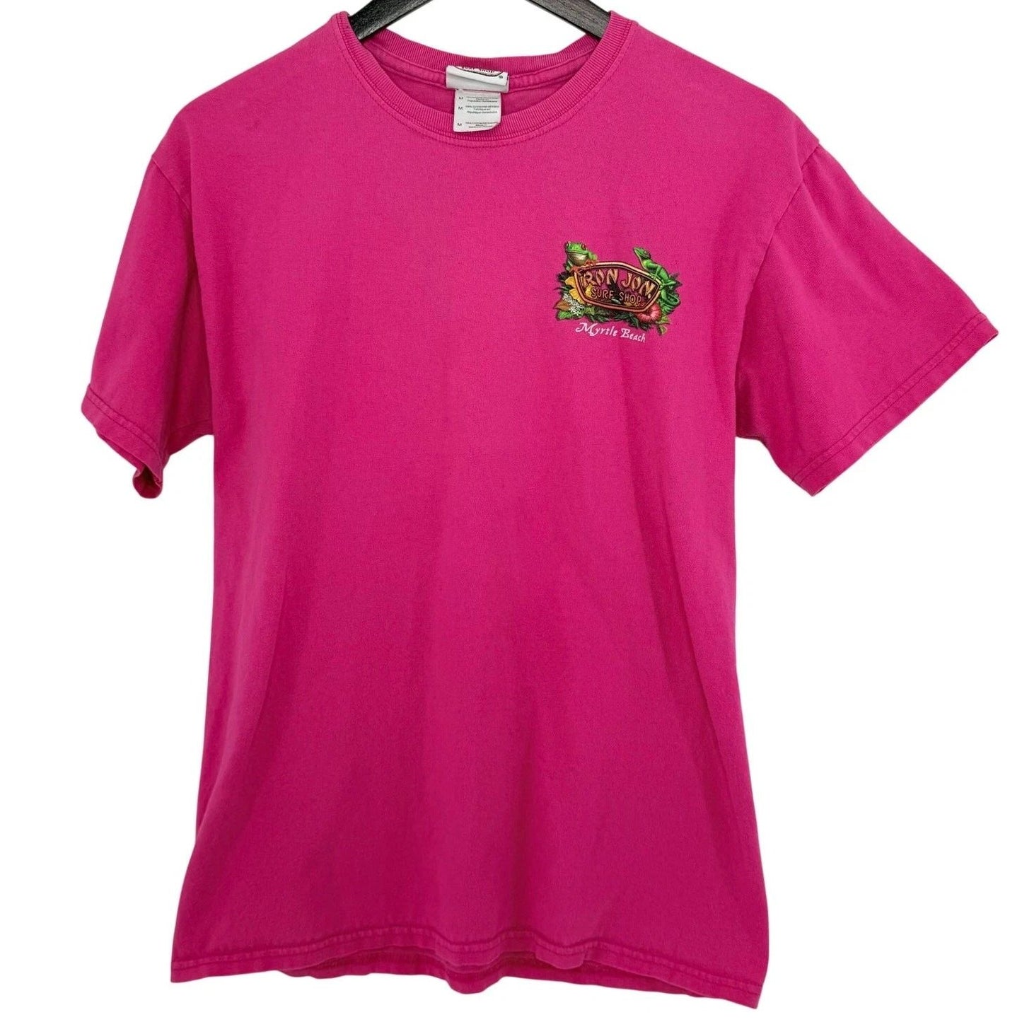 Ron Jon Surf Shop Myrtle Beach T Shirt Men’s Medium Pink Graphic Tee