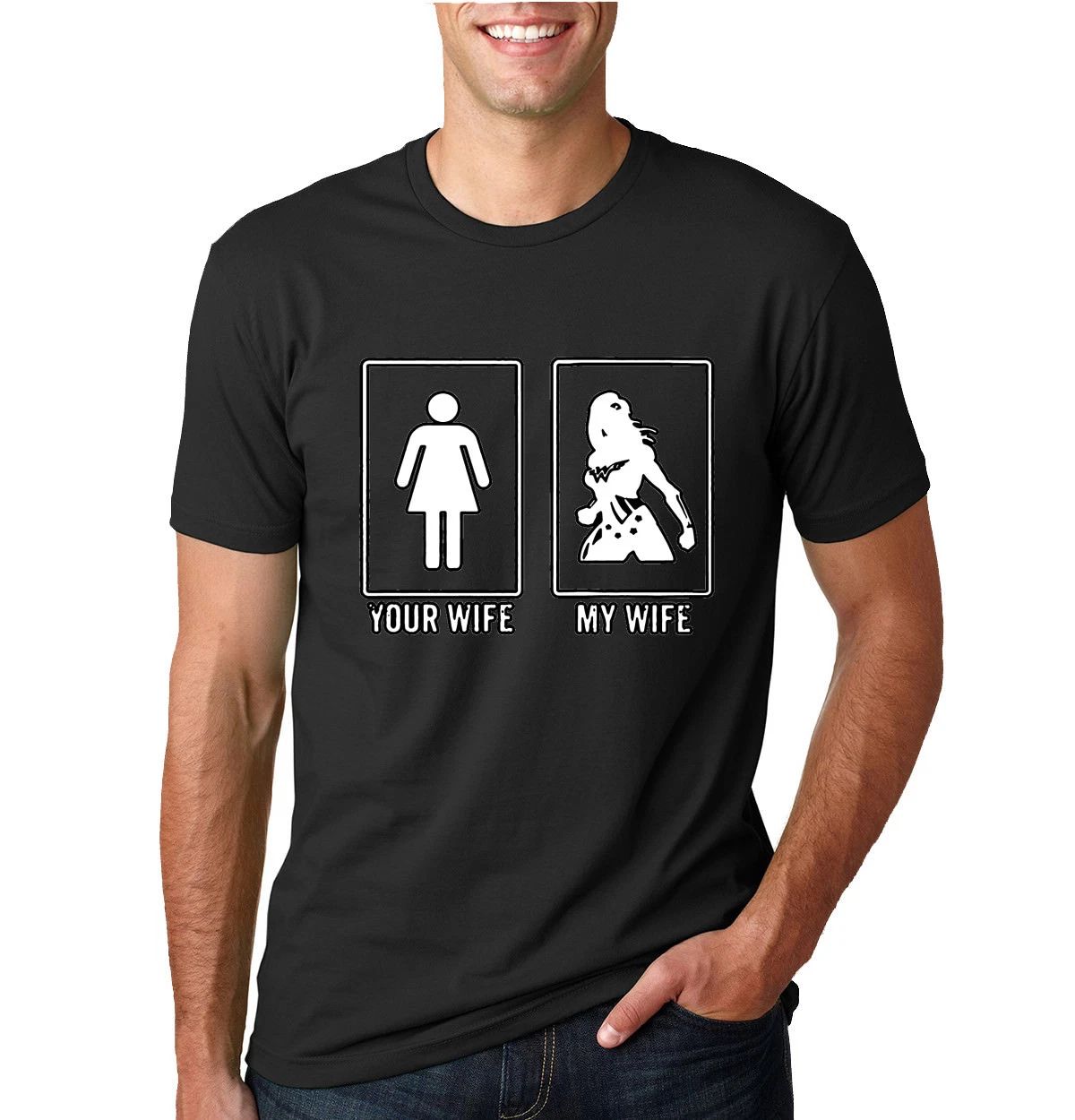 Your Wife My Wife Shirt SuperWife Superhero Fathers Day Men Graphic Tshirt