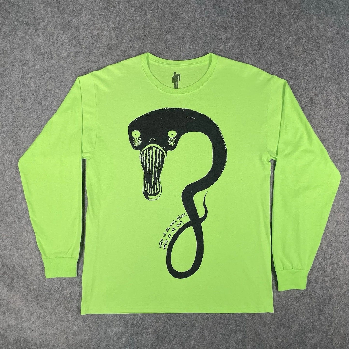 Billie Eilish Ghoul T-shirt Neon Exclusive Takashi Murakami 2019 Long Sleeve