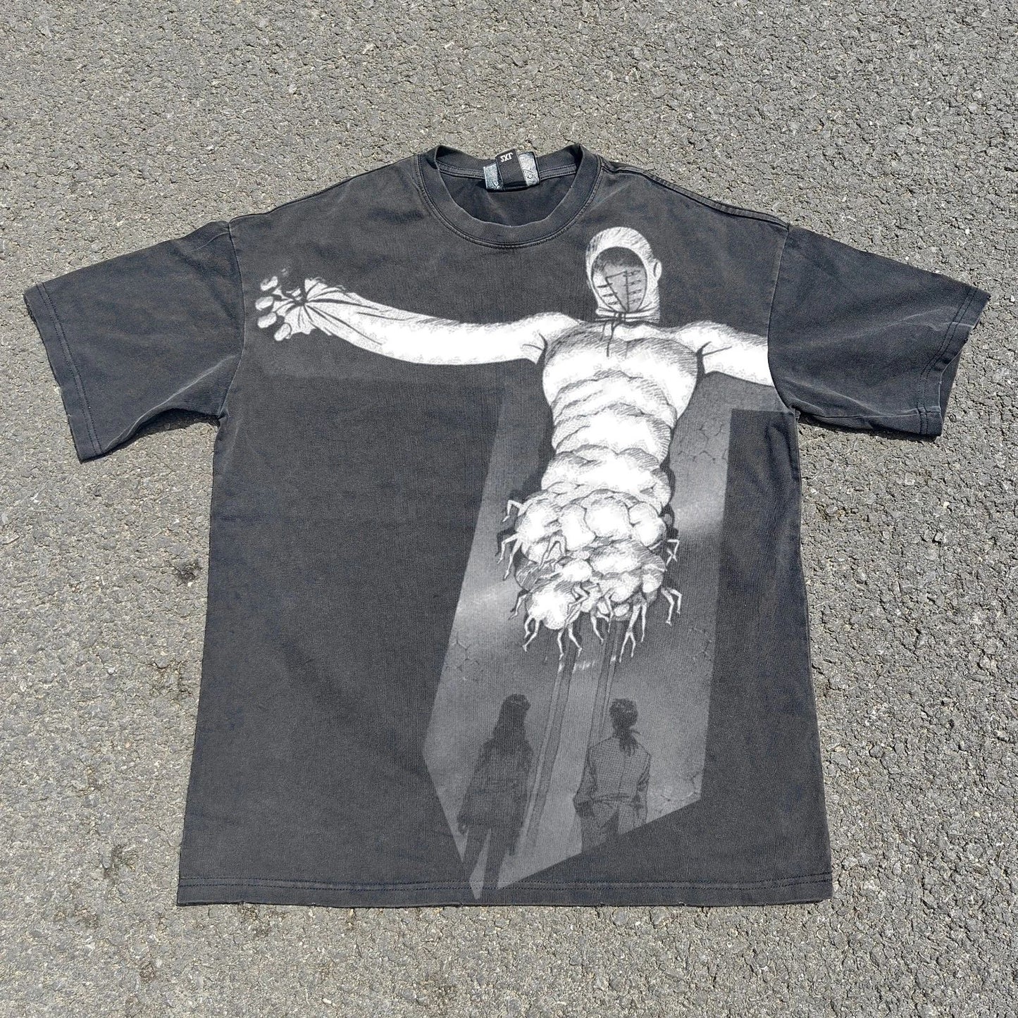 Evangelion Lilith Anime Graphic Streetwear Heavy Cotton T-Shirt Washed