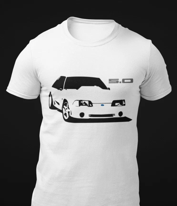 Retro 80s 90s Ford Mustang Fox Body 5.0 Short-Sleeve Unisex T-Shirt