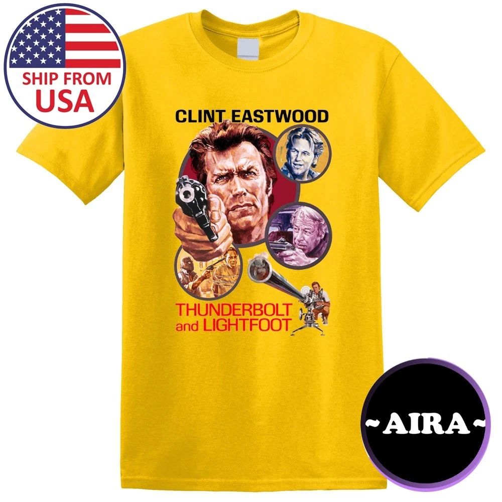 Thuderbolt and Lightfoot Clint Eastwood Movie Men's Yellow Size S-5XL
