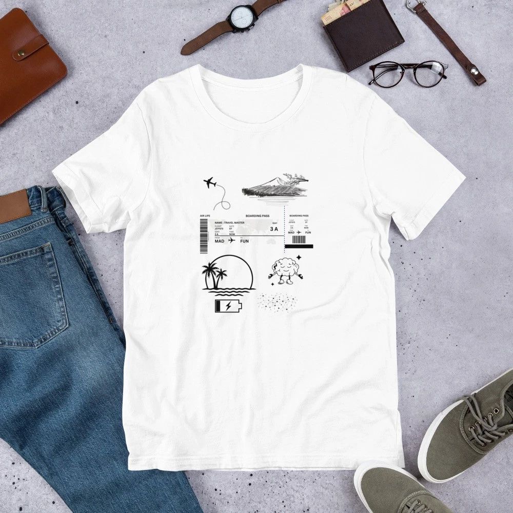 Travel Master Homemade Graphic White Unisex T-shirt