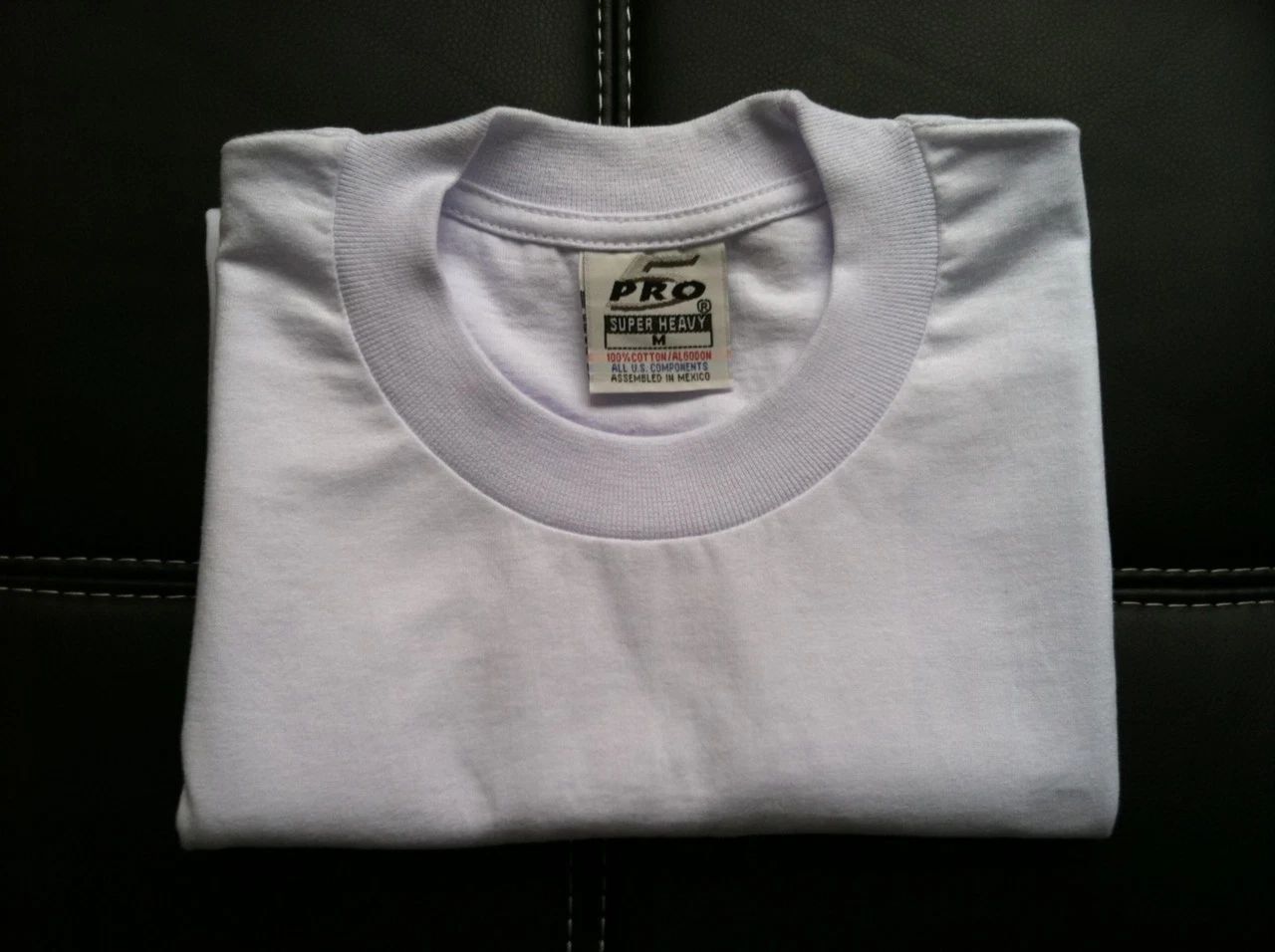 6 NEW PRO 5 PRO5 T-SHIRT SUPER HEAVY WHITE TEE PLAIN BLANK S-7XL 6PC