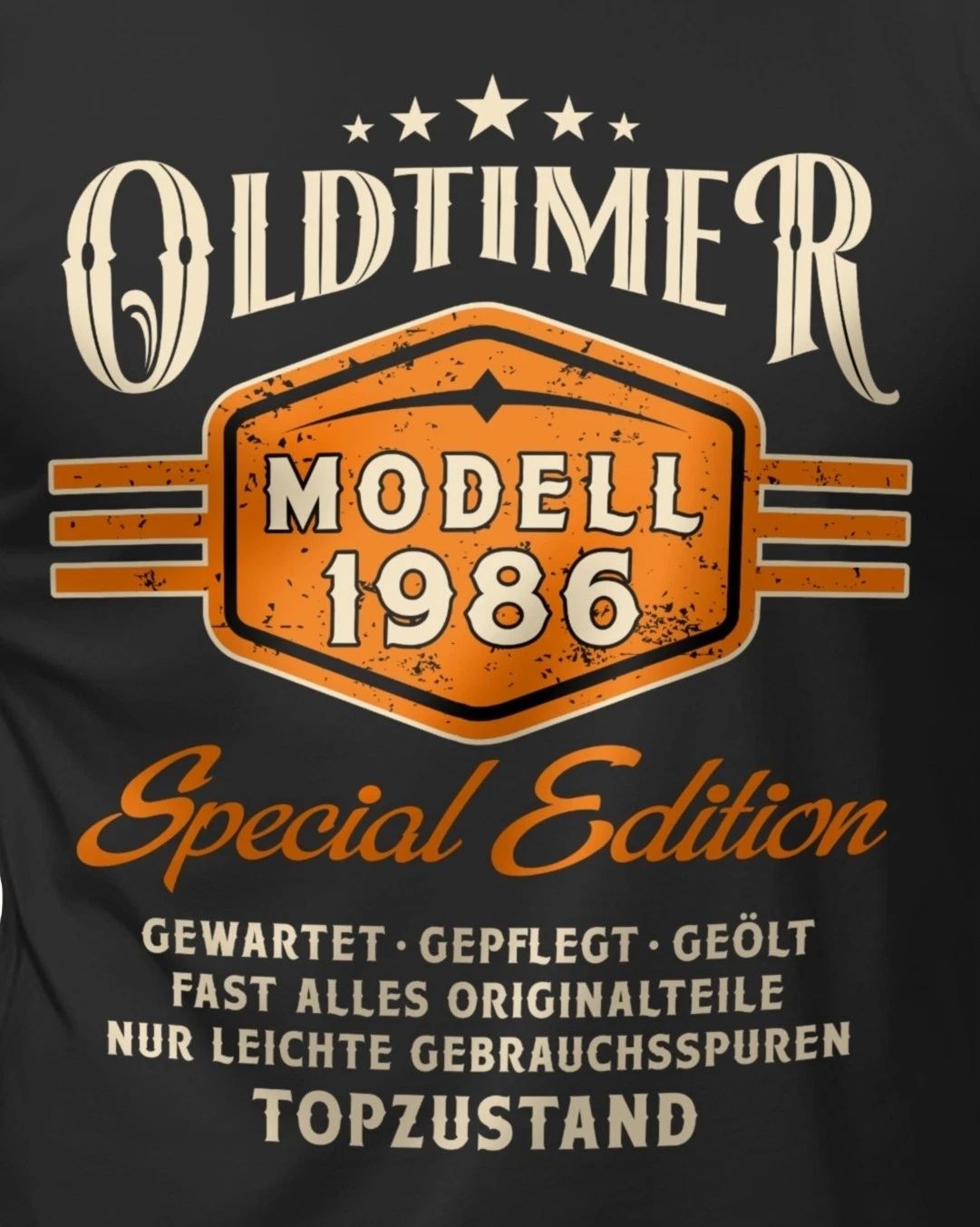 40th Birthday Mens T-Shirt Vintage Model 1986 Funny Sayings Shirts Men