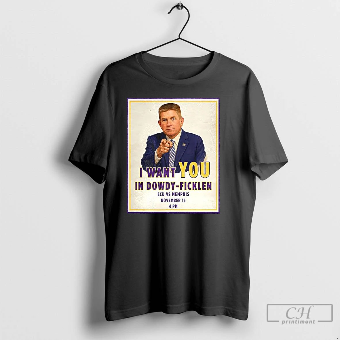 Premium Ecu Football I Want You In Dowdy Ficklen T Shirts