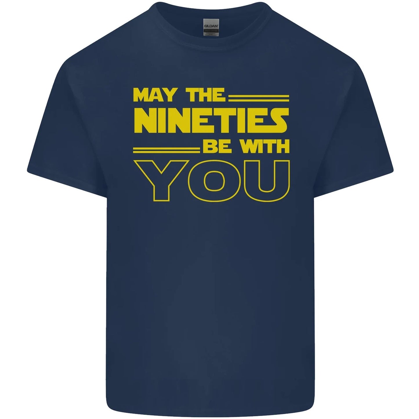 May the 90s Nineties Be With You Sci-Fi Mens Cotton T-Shirt Tee Top