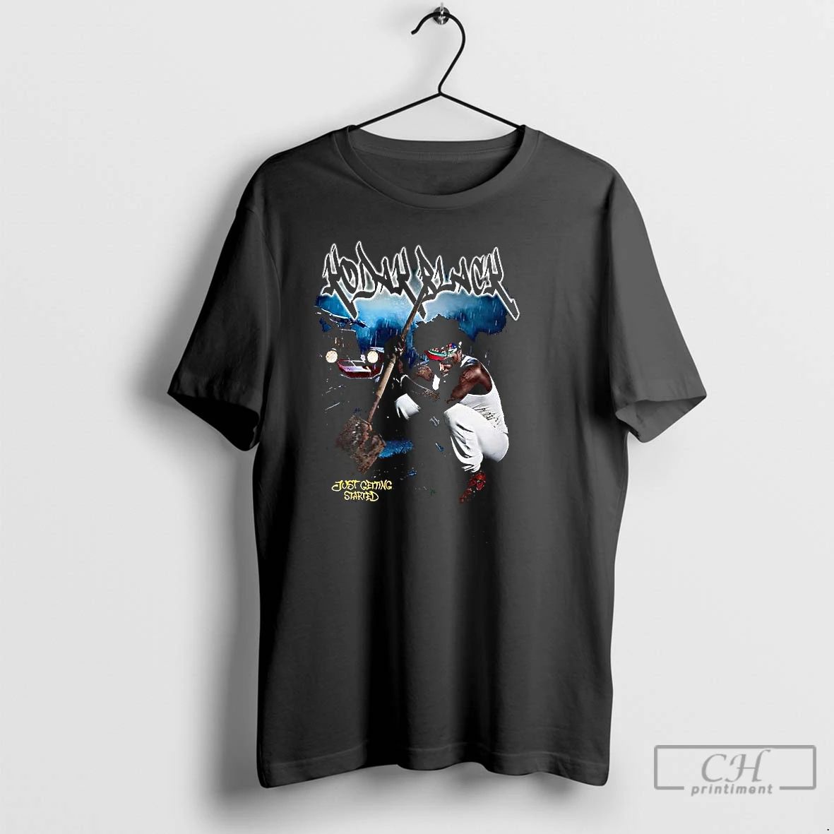 Classic Black Just Getting Started 2025 T Shirts