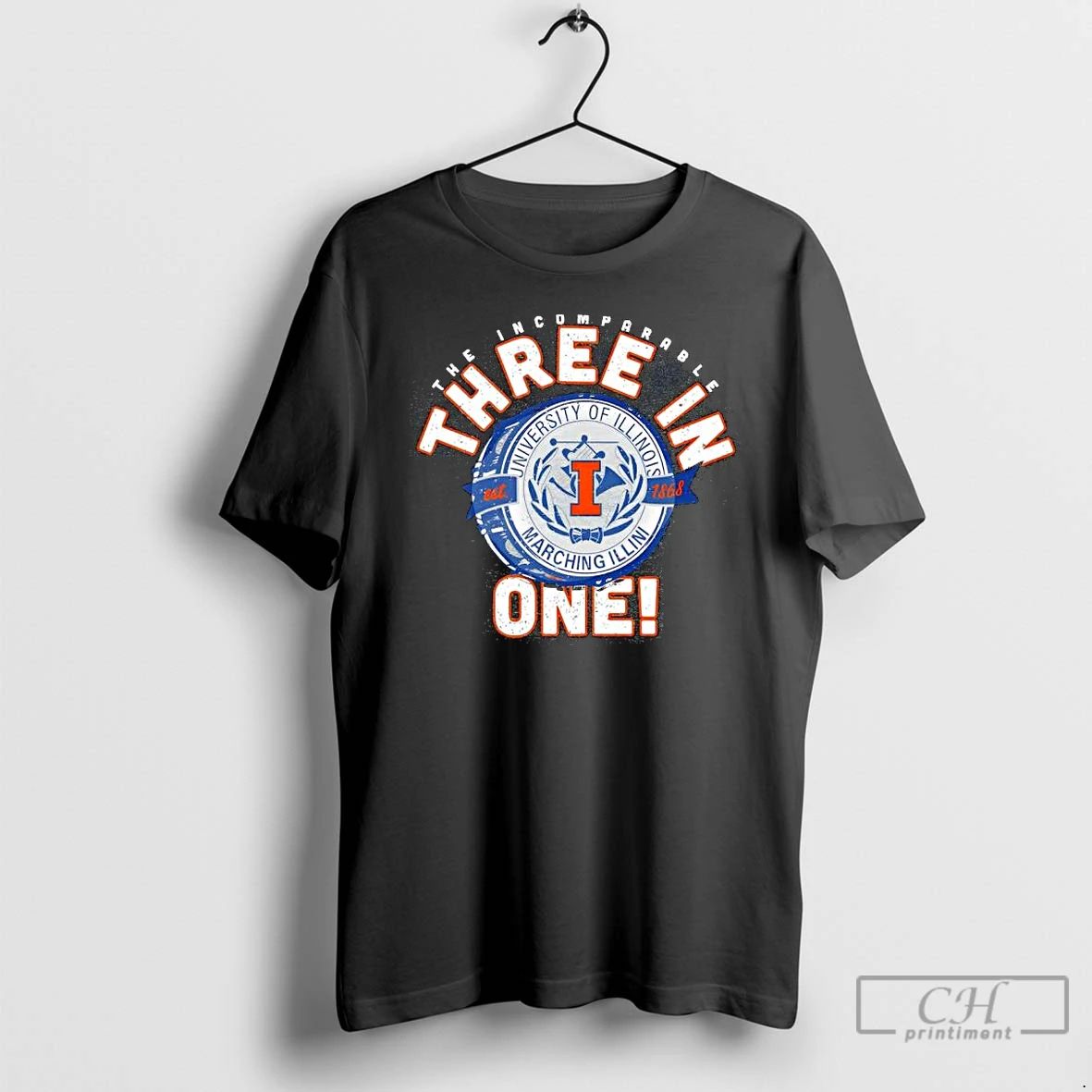 Premium Illinois Marching Band Drum 3 In T Shirts