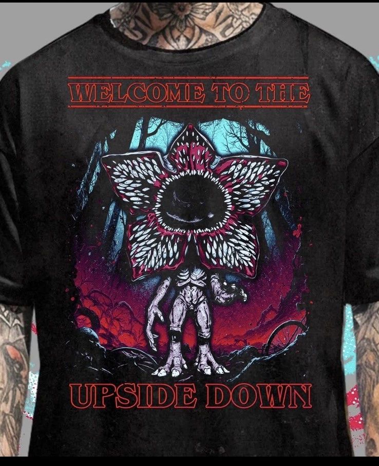 Welcome To The Upside Down Sci-Fi Horror Inspired T-Shirt Unisex Adult 3XL