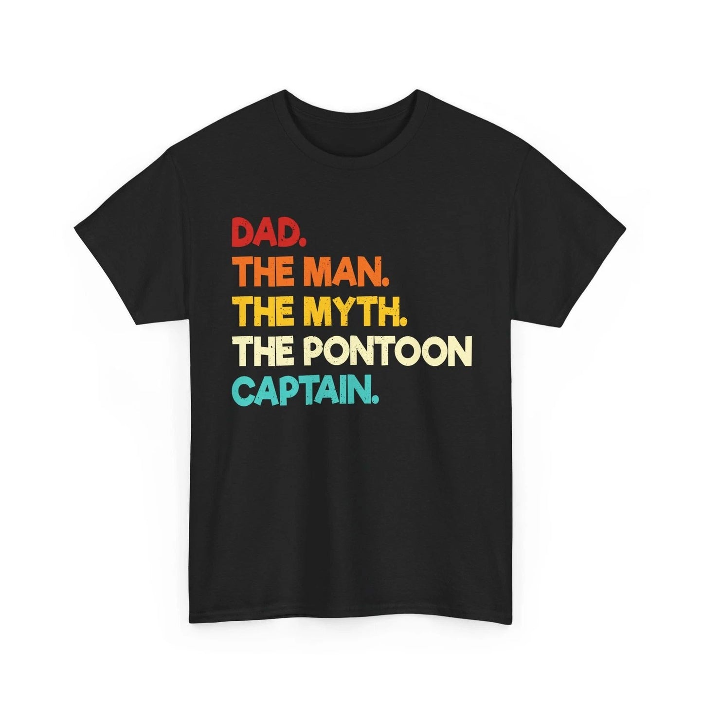 The Pontoon Captain Dad T-Shirt, Boating Lovers Sailing Men Dad Shirt