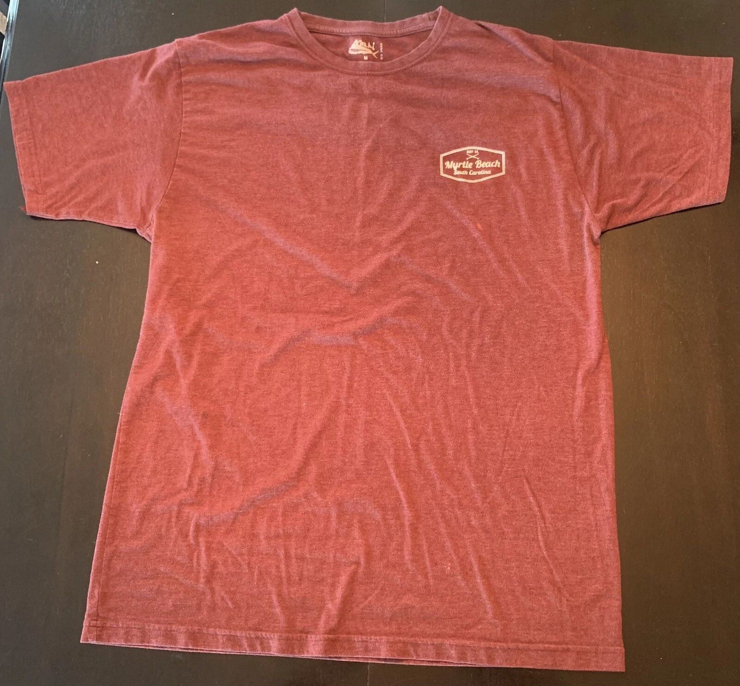 Men’s Mahi Surf Co. Men's Myrtle Beach SC T-shirt Maroon/Purp Medium T-Shirt
