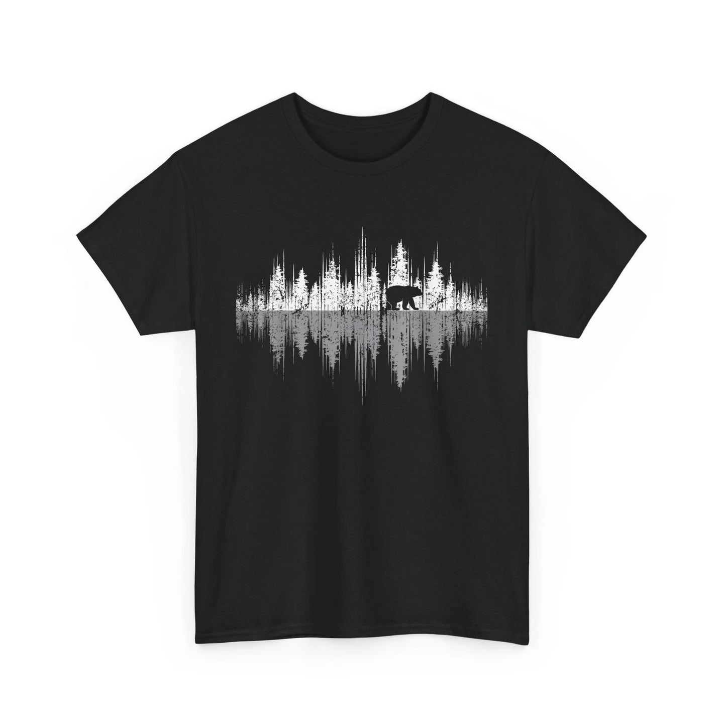 Wildlife Nature T-shirt, Trees Reflection Nature Animals Bear Women Men T-shirt