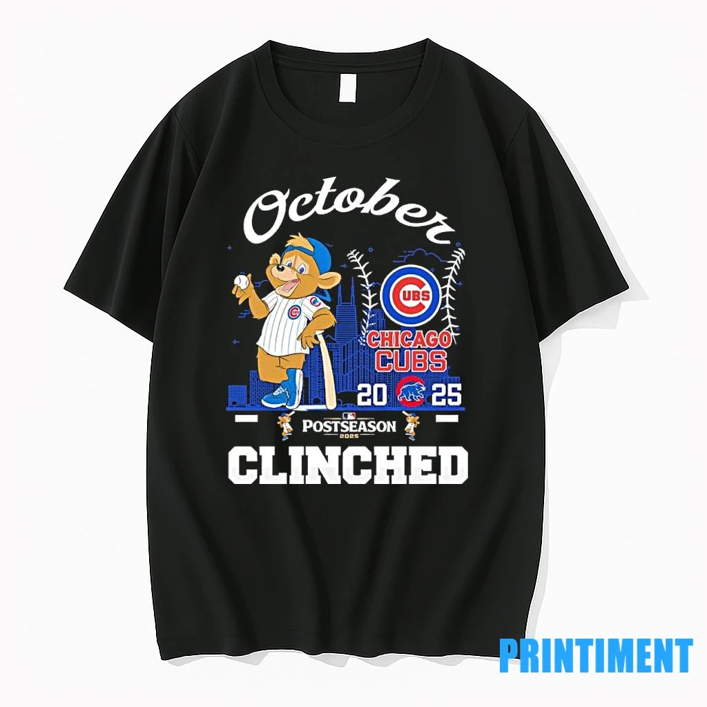October Chicago Cubs 2025 Postseason Cinched Tshirts Sweater