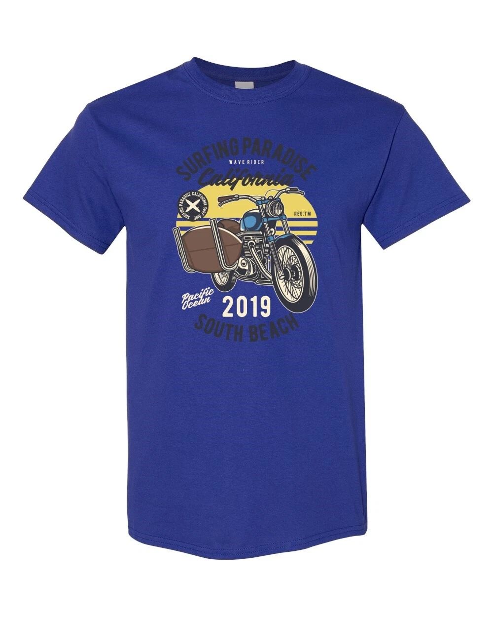 Screen Printed Graphic T-Shirt Surfing Paradise