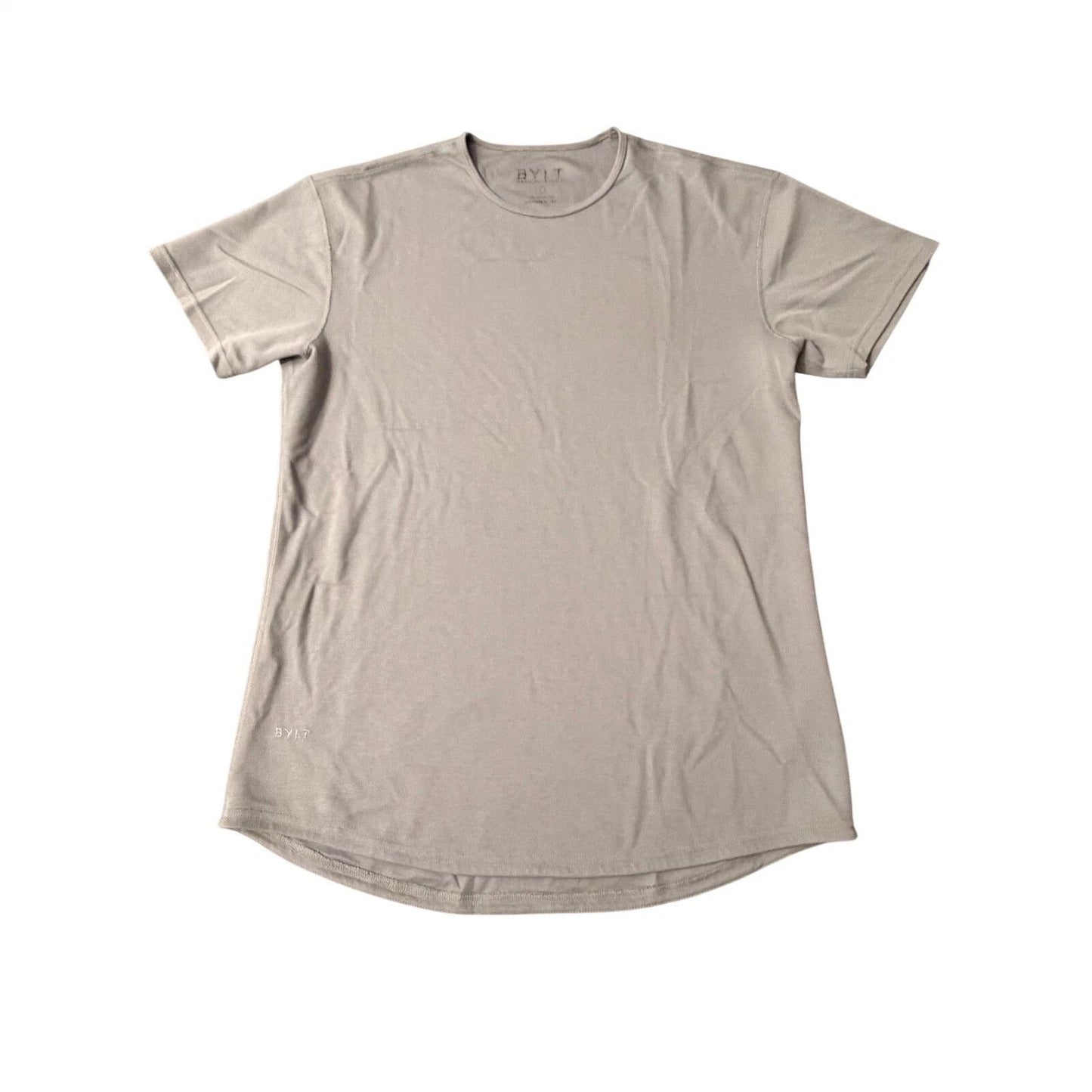 BYLT Mens Premium Basics Crew Neck Short Sleeve T Shirt Gray Size M