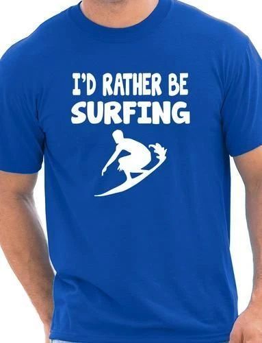 I'd Rather Be Surfing Watersport Mens T-Shirt Gift Size S-XXL