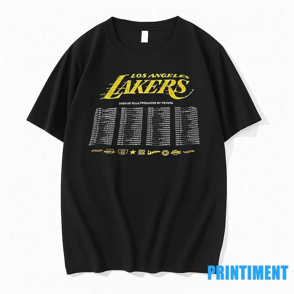 The 2025 26 Lakers Season Tour Los Angeles Lakers Tshirts Sweater