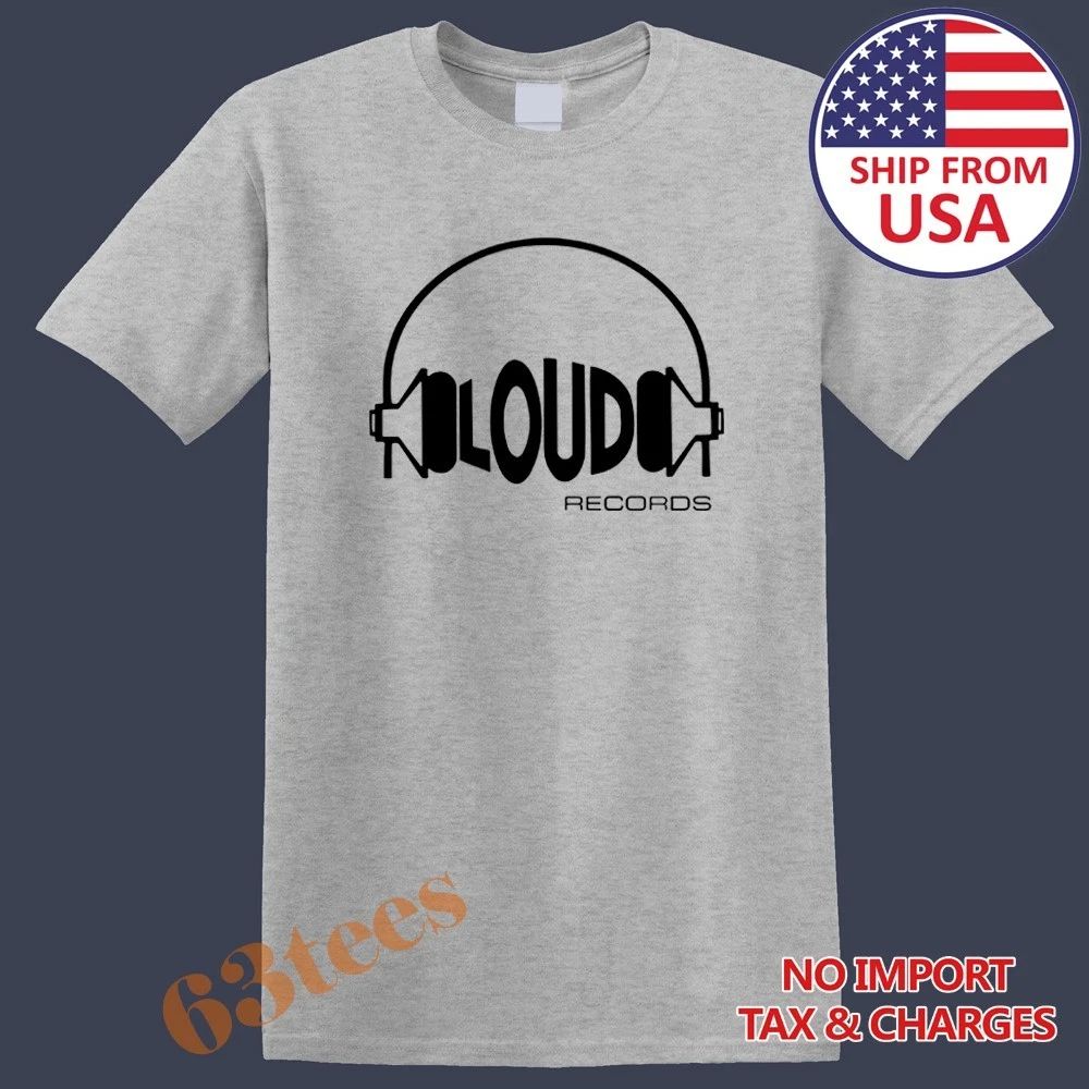 Loud Records Men's Grey Size S to 5XL
