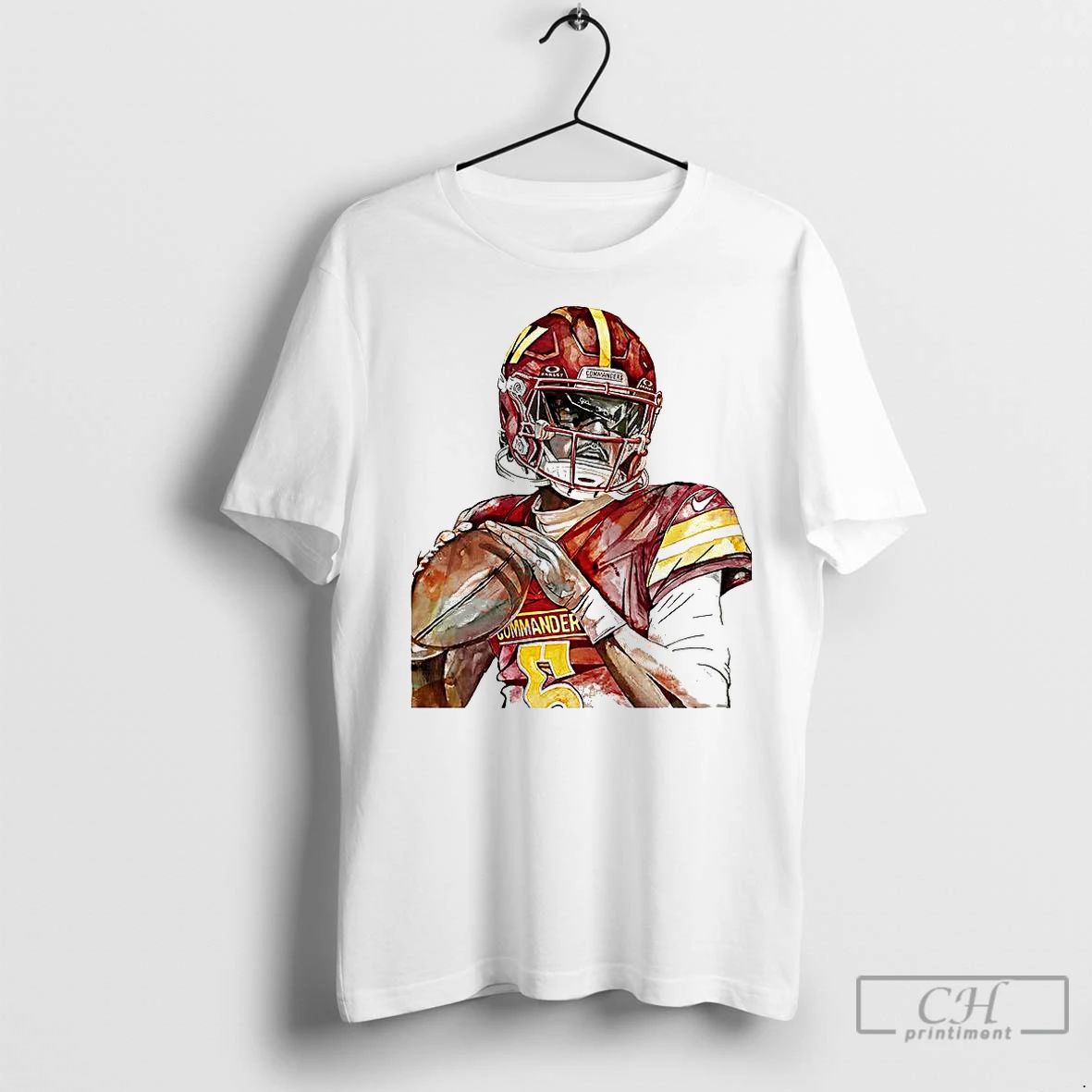 Premium Jayden Daniels Washington Commanders Sketch