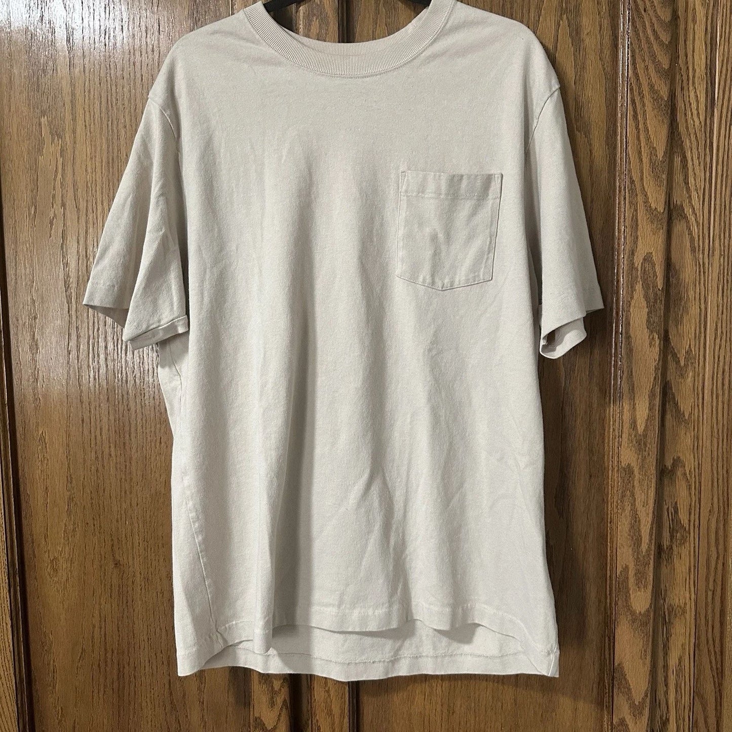 Patagonia Shirt XL Tan Solid Crewneck Organic Cotton Tagless Tee T-Shirt Casual