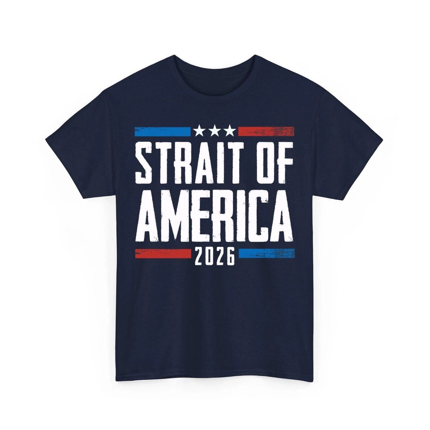 Strait of America Retro American Flag Funny Unisex T-Shirt