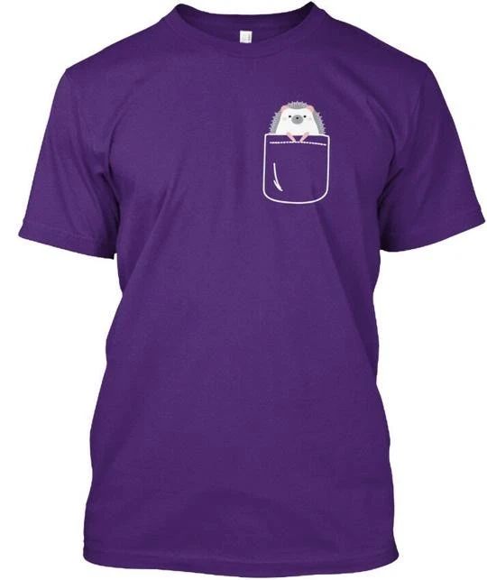 Cute Hedgehog In Your Pocket T-Shirt Made in the USA Size S to 5XL