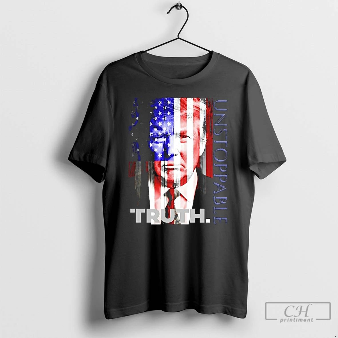 Classic President Trump Unstoppable Truth American Flag T Shirts
