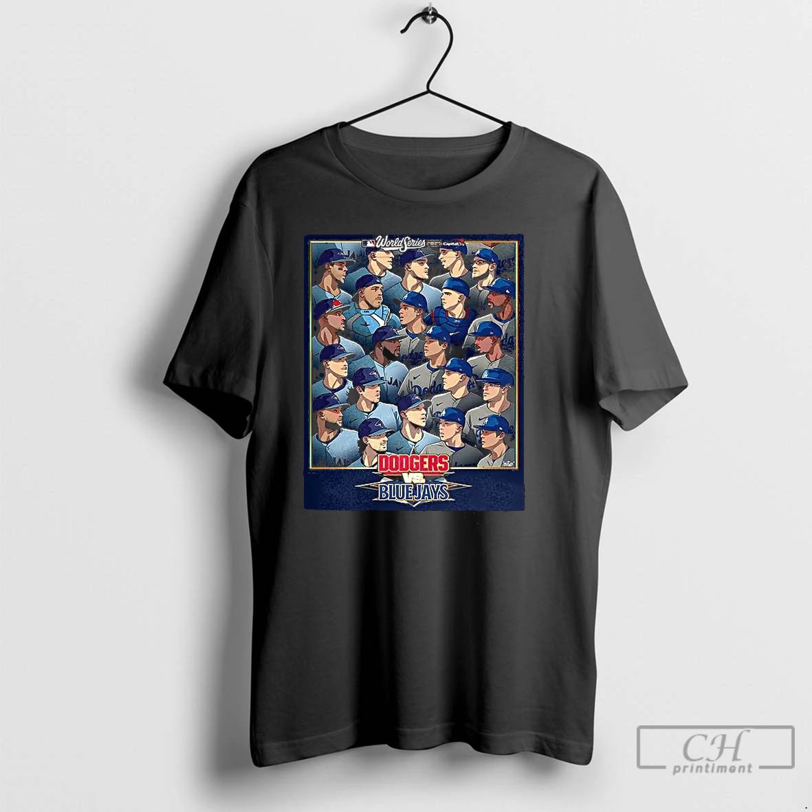 Classic Los Angeles Dodgers Vs Toronto Blue Jays World Series Cartoon T Shirts